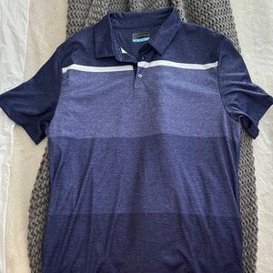 PGA Tour Navy and White Polo Shirt